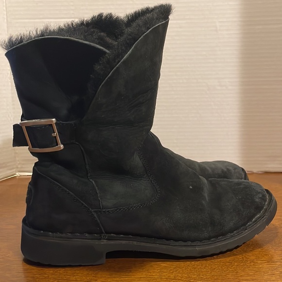 UGG Australia JANNIKA Black boots womens size 8 - Picture 2 of 13